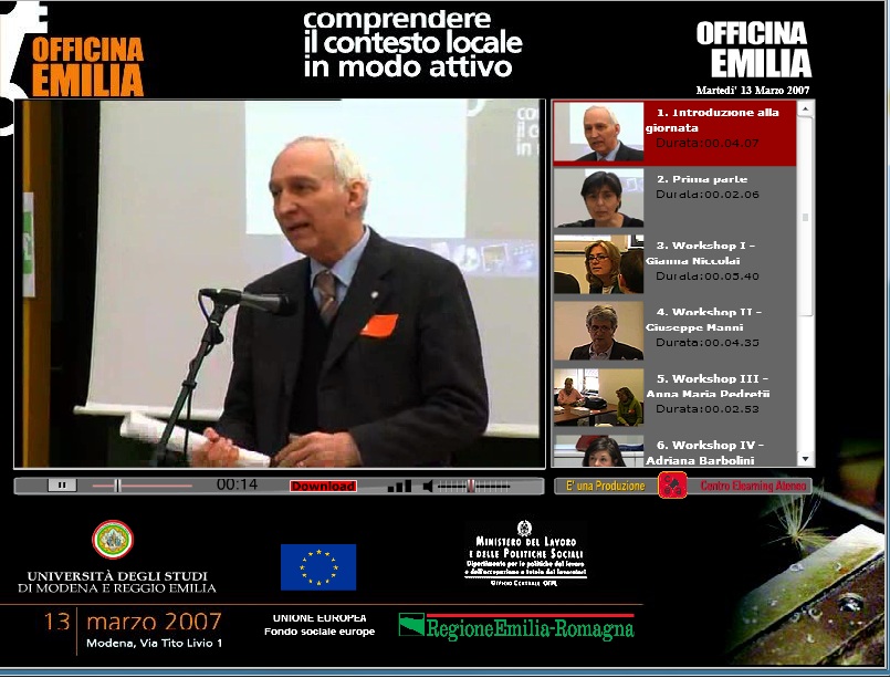 fotogramma dal video di registrazione dell'evento